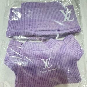 Labubu Toy Lavender Knit Ensemble
